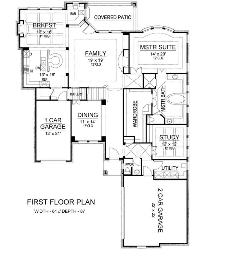 House Plan House Plan #18991 Drawing 1