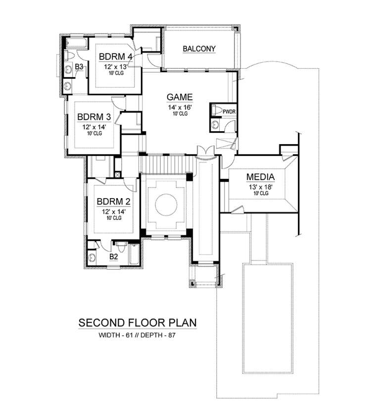House Plan House Plan #18991 Drawing 2