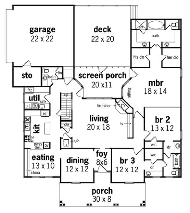 House Plan House Plan #1907 Drawing 1