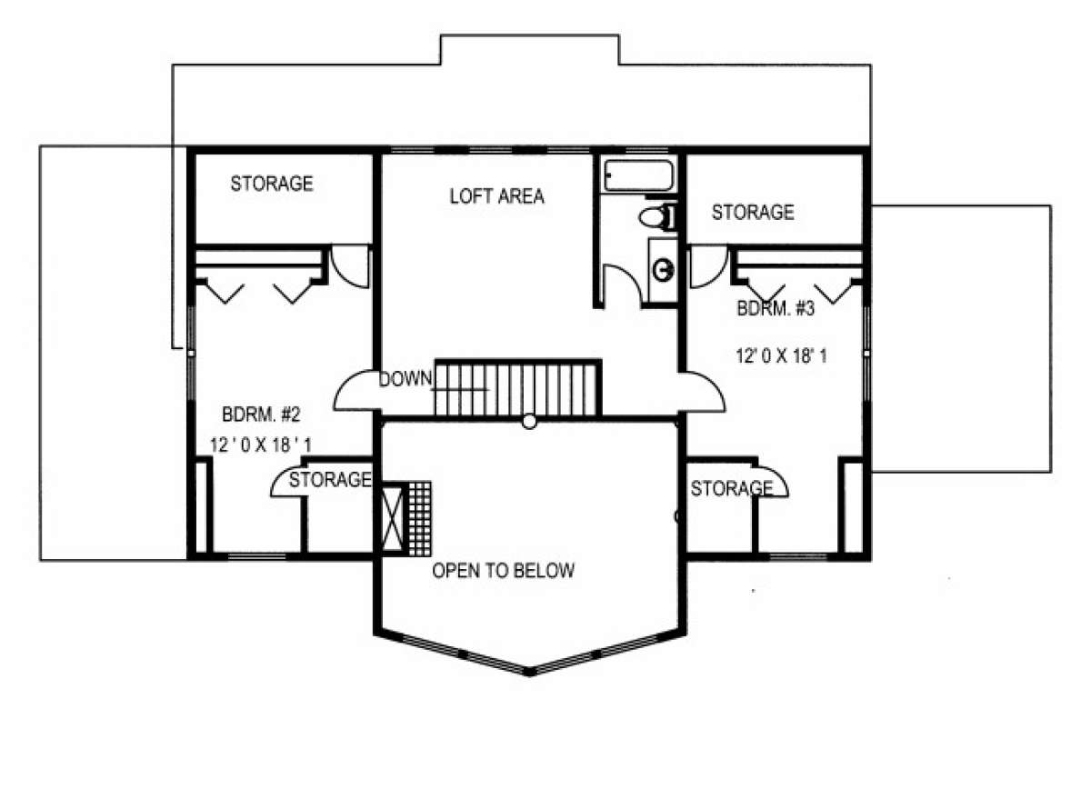 Northwest Plan: 3,717 Square Feet, 3 Bedrooms, 2 Bathrooms - 039-00510