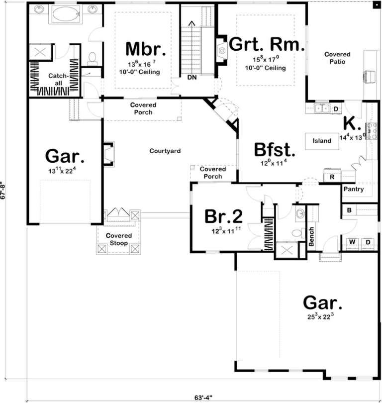 House Plan House Plan #19469 Drawing 1