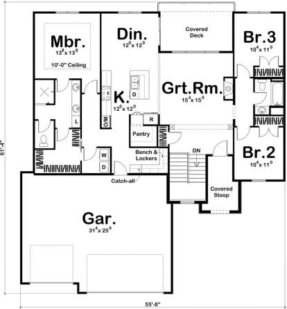 Main Floor for House Plan #963-00301