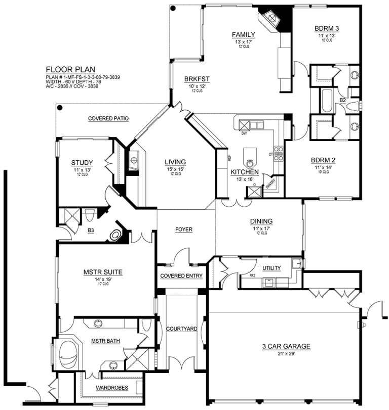 House Plan House Plan #19545 Drawing 1