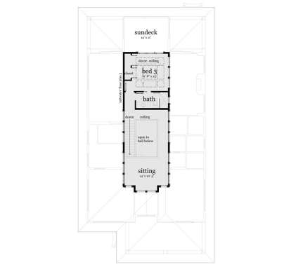 Second Floor for House Plan #028-00124