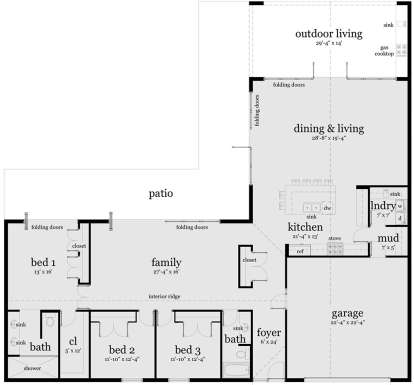 Main Floor for House Plan #028-00142