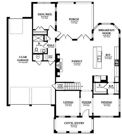 Main Floor  for House Plan #3978-00053
