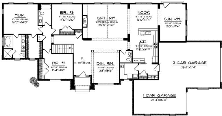 House Plan House Plan #20139 Drawing 1