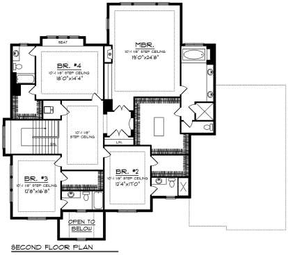 Second Floor for House Plan #1020-00181
