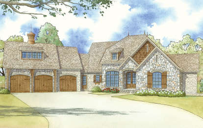 French Country House Plan #8318-00093 Elevation Photo