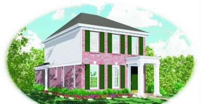 Traditional House Plan #053-00005 Elevation Photo