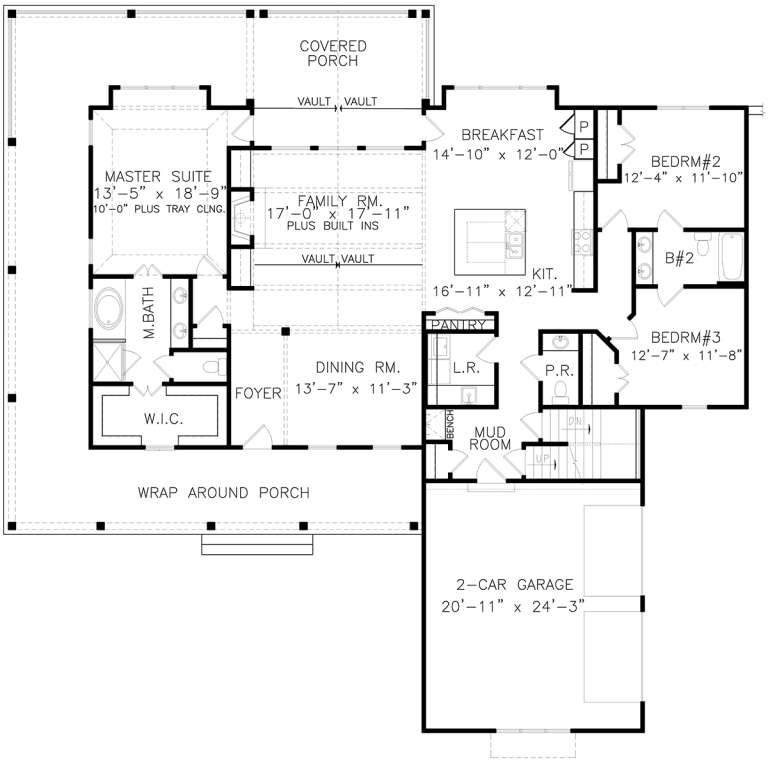 Modern Farmhouse Plan: 2,230 Square Feet, 3 Bedrooms, 2.5 Bathrooms ...