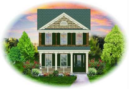 Traditional House Plan #053-00008 Elevation Photo