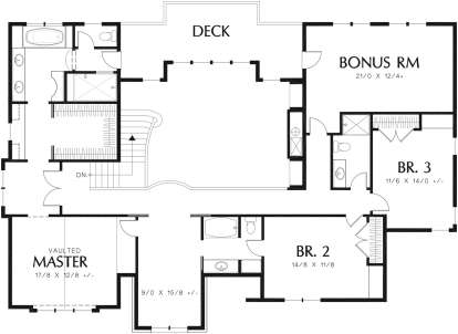 Second Floor for House Plan #2559-00802