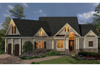 Ranch House Plan #699-00120 Elevation Photo