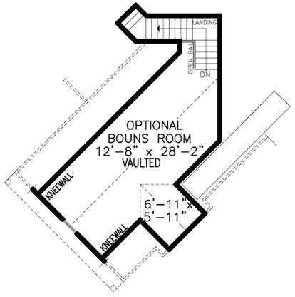 Bonus Room for House Plan #699-00120