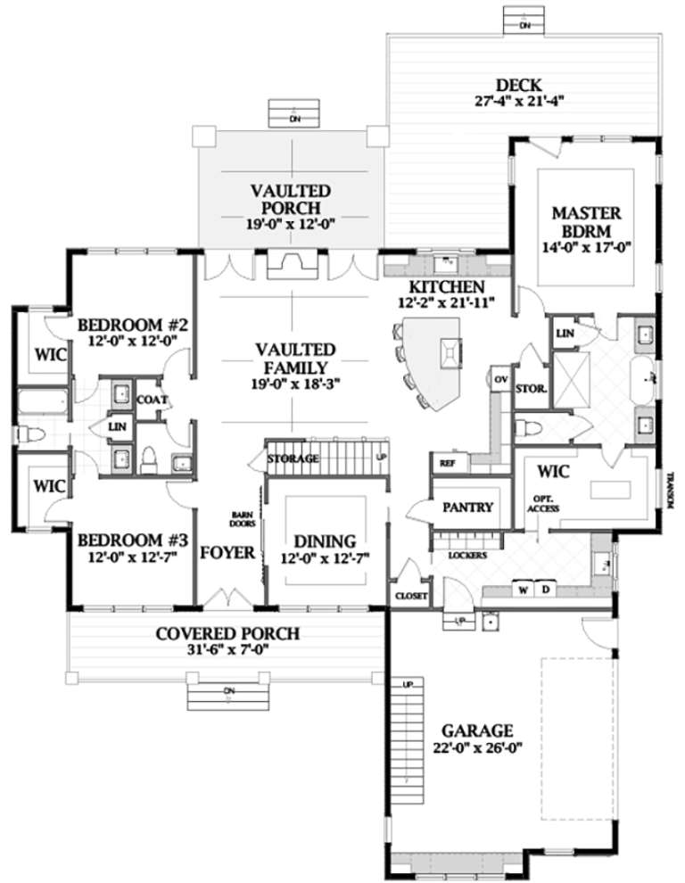 Modern Farmhouse Plan: 3,163 Square Feet, 4 Bedrooms, 4 Bathrooms ...