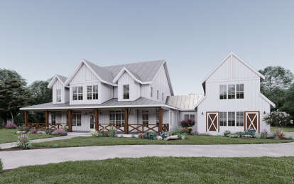 Modern Farmhouse House Plan #6849-00064 Elevation Photo