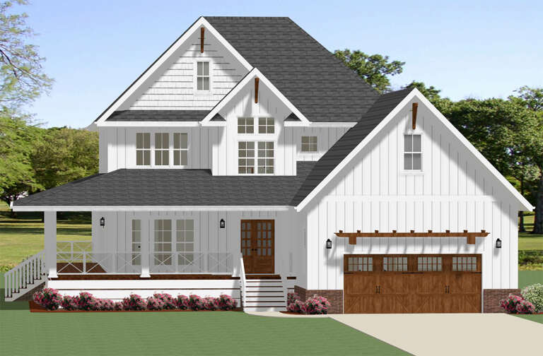 House Plan House Plan #20611 Front Elevation 