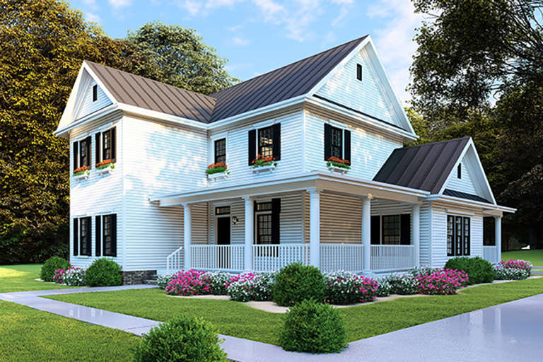 Modern Farmhouse Plan: 2,270 Square Feet, 4 Bedrooms, 2.5 Bathrooms ...