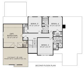 Country Plan: 2,743 Square Feet, 4 Bedrooms, 3.5 Bathrooms - 8594-00002