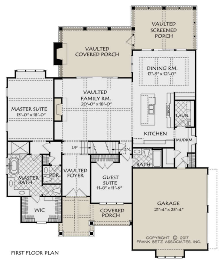 Craftsman Plan: 2,601 Square Feet, 4 Bedrooms, 3.5 Bathrooms - 8594-00006