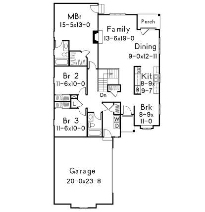 Main Floor for House Plan #5633-00337