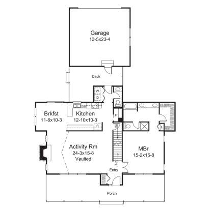 Main Floor for House Plan #5633-00380