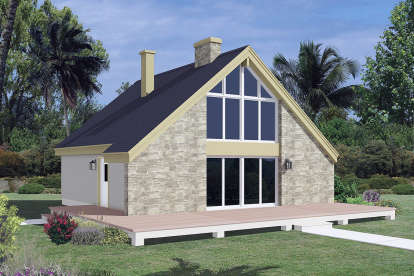Cottage House Plan #5633-00409 Elevation Photo