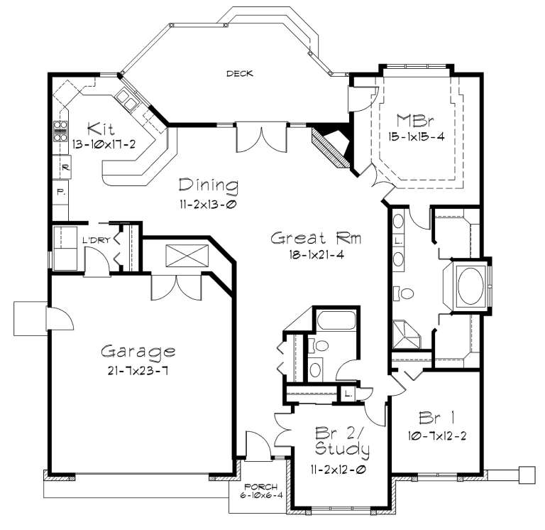 Craftsman Plan: 1,838 Square Feet, 3 Bedrooms, 2 Bathrooms - 5633-00421