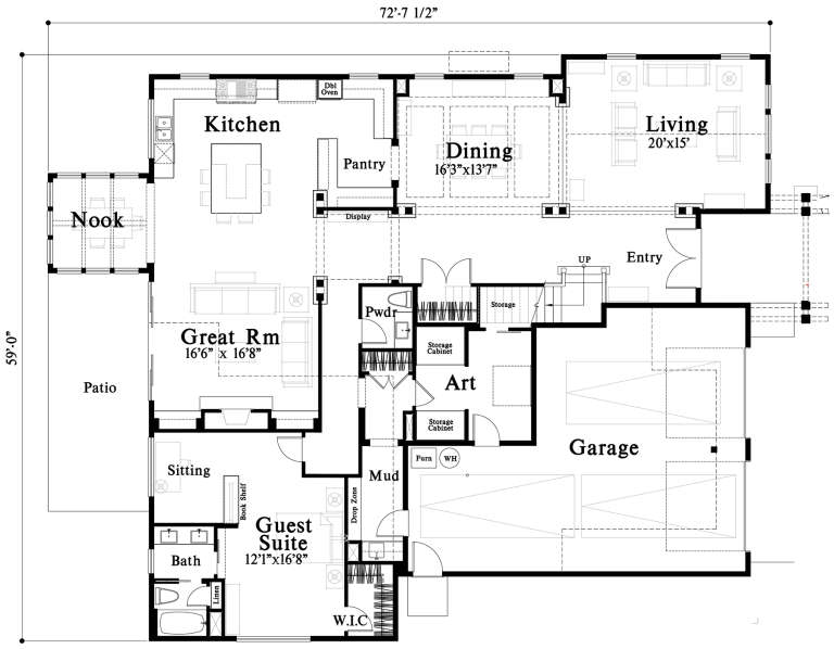 House Plan House Plan #20810 Drawing 1