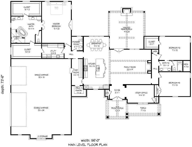 House Plan House Plan #20833 Drawing 1