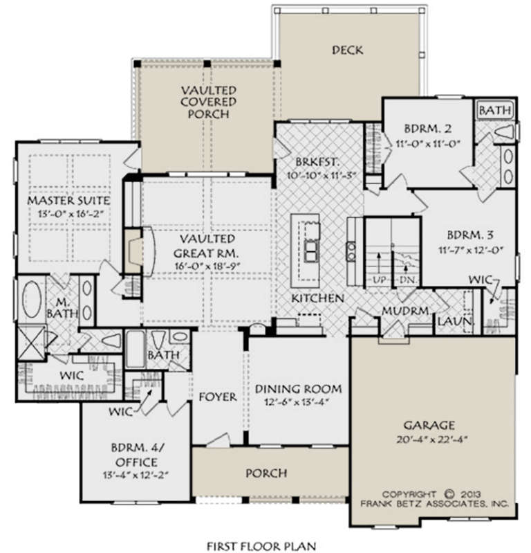 European Plan: 2,677 Square Feet, 5 Bedrooms, 4 Bathrooms - 8594-00088