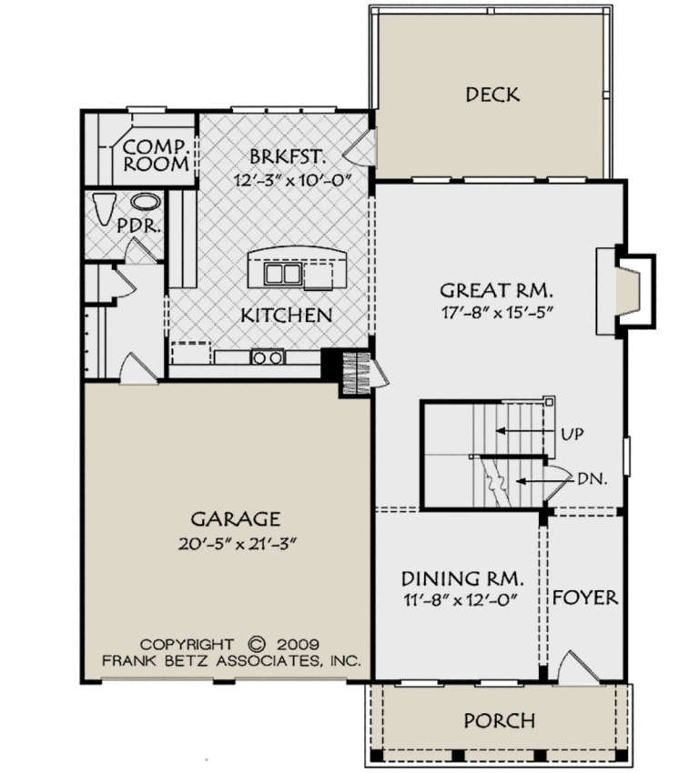 Country Plan: 2,386 Square Feet, 4 Bedrooms, 2.5 Bathrooms - 8594-00105