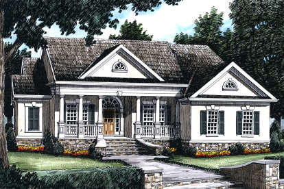Classical House Plan #8594-00121 Elevation Photo