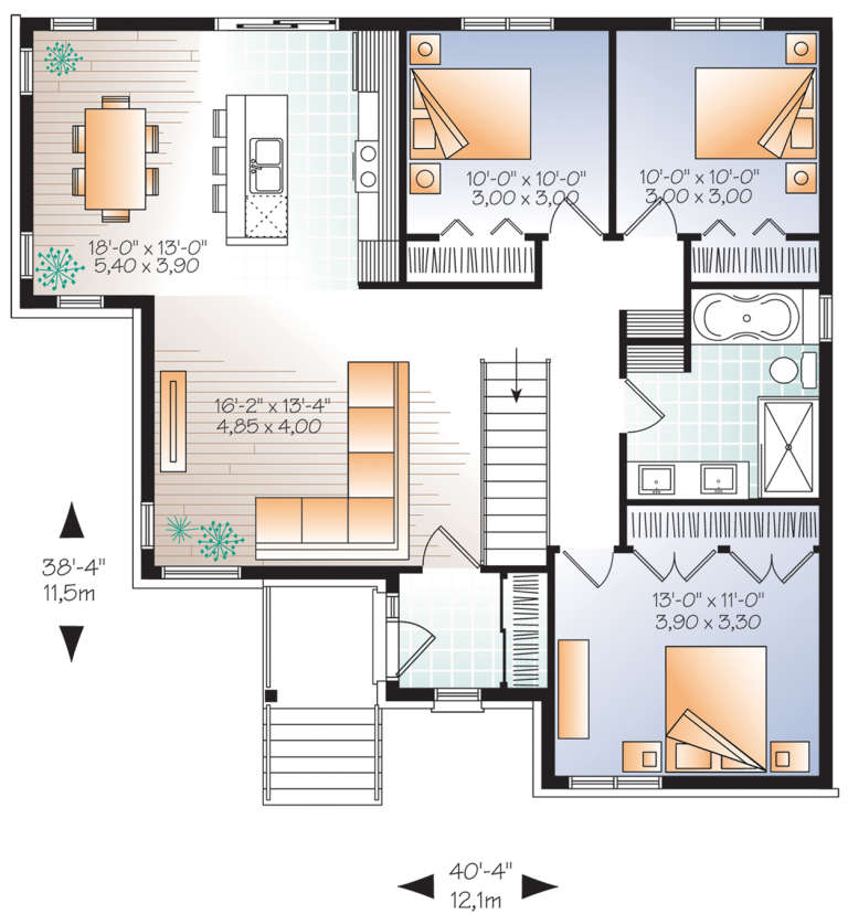 House Plan House Plan #21152 Drawing 1