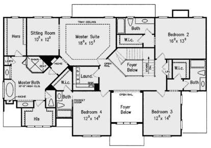 Second Floor for House Plan #8594-00257