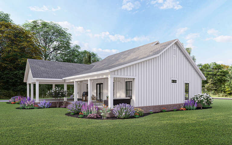 Modern Farmhouse Plan: 1,800 Square Feet, 3 Bedrooms, 2 Bathrooms - 348 ...