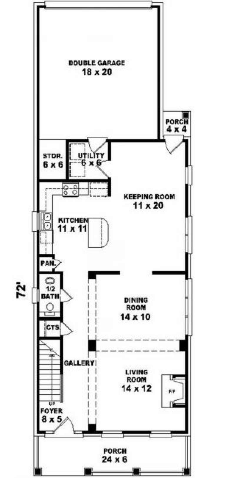 House Plan House Plan #2128 Drawing 1