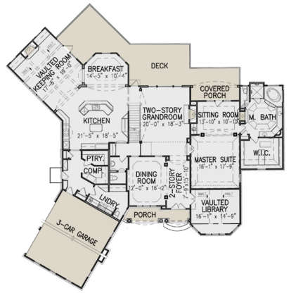 Main Floor for House Plan #699-00190
