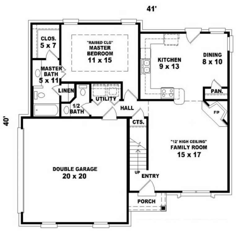 House Plan House Plan #2129 Drawing 1