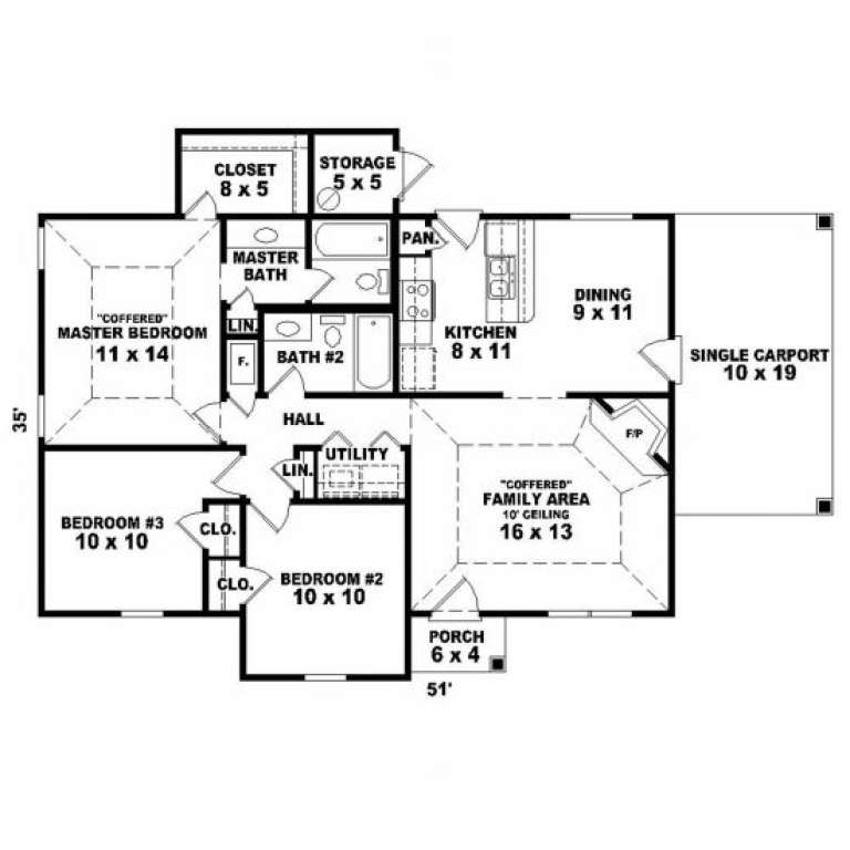 House Plan House Plan #2146 Drawing 1
