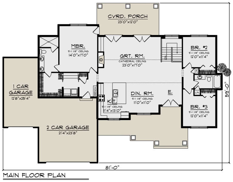 House Plan House Plan #21596 Drawing 1