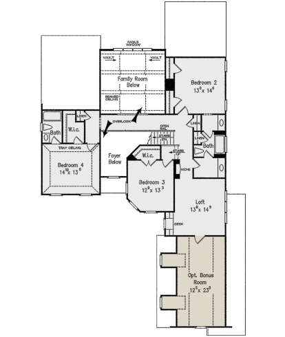 Second Floor for House Plan #8594-00284