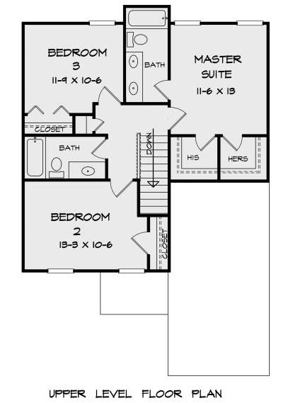 Second Floor for House Plan #6082-00163