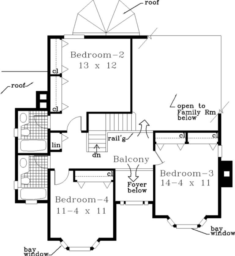 House Plan House Plan #224 Drawing 2