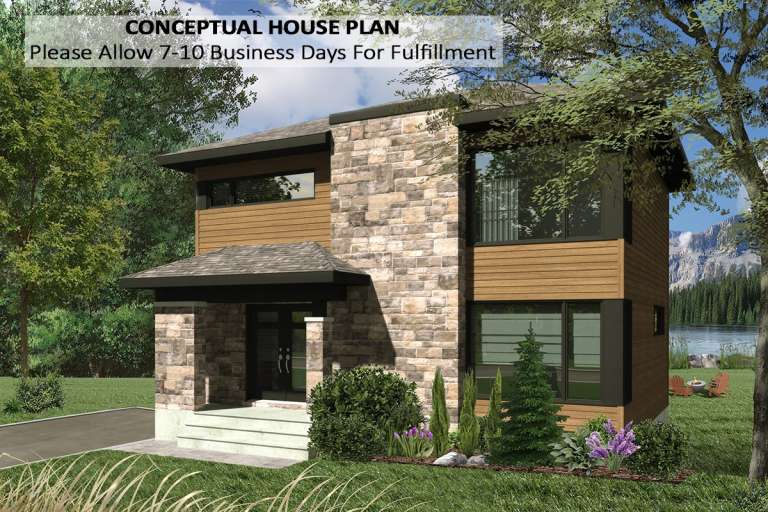 House Plan House Plan #22590 Front Elevation 