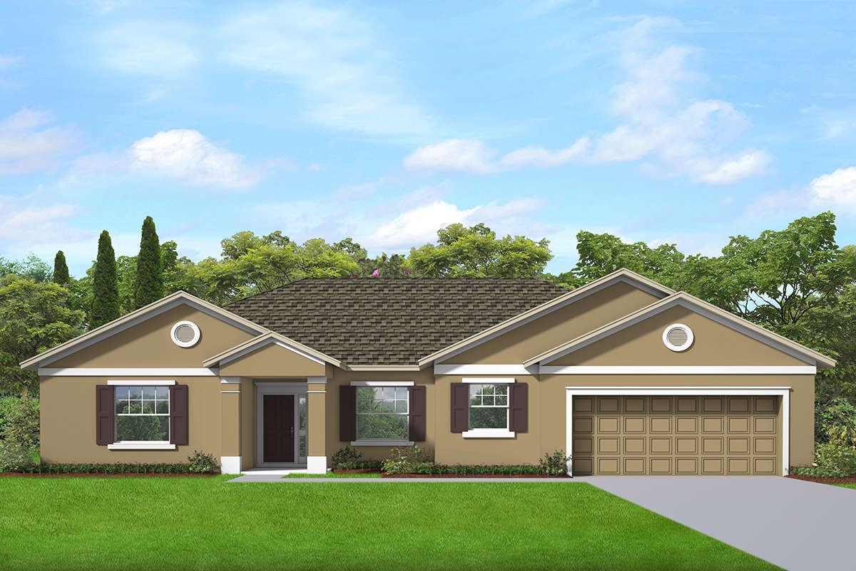 Ranch Plan: 1,993 Square Feet, 3 Bedrooms, 2 Bathrooms - 3978-00234