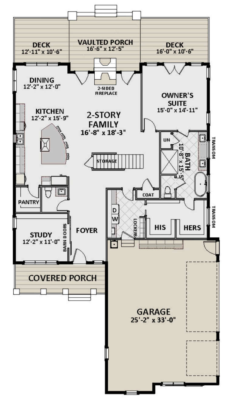 Modern Farmhouse Plan: 3,320 Square Feet, 4 Bedrooms, 3.5 Bathrooms ...