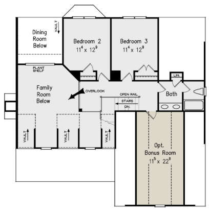 Second Floor for House Plan #8594-00321