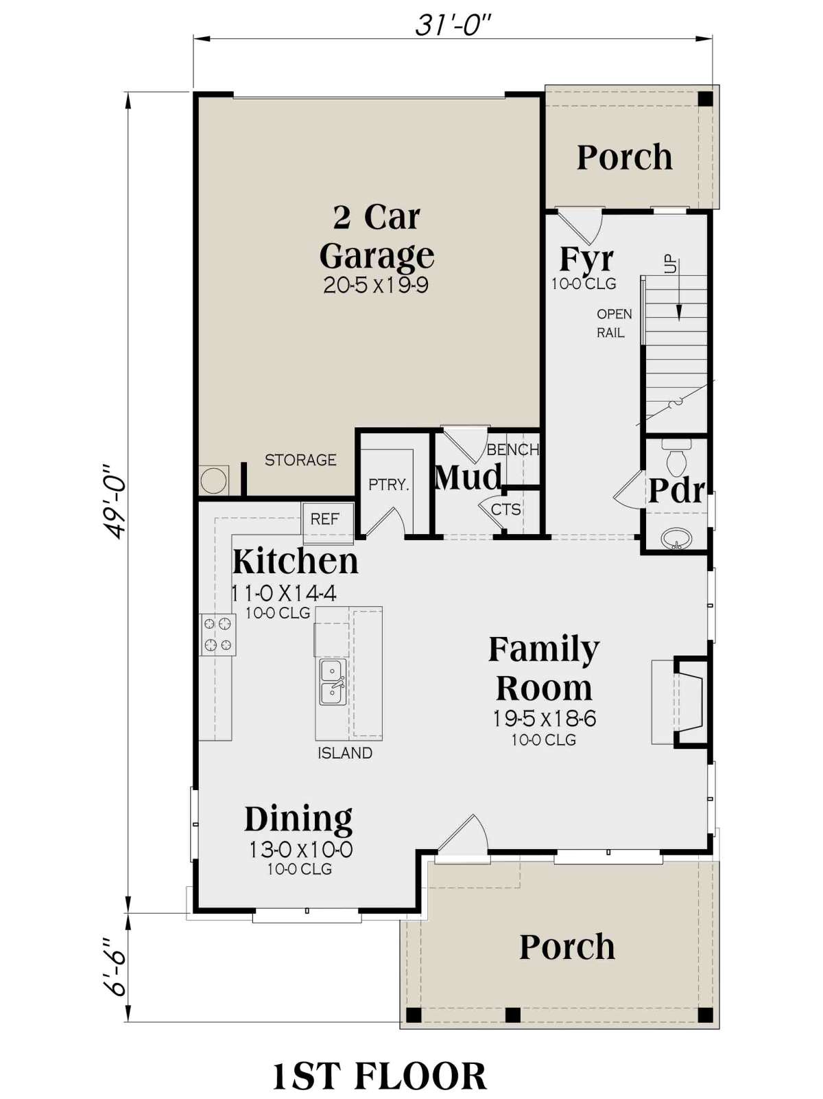 Modern Farmhouse Plan: 2,258 Square Feet, 3-4 Bedrooms, 2.5 Bathrooms ...
